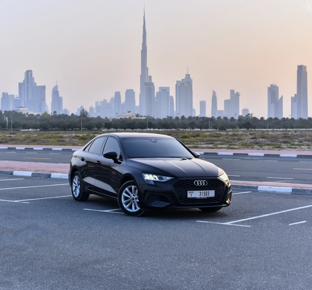 Audi A3 rental Dubai for stylish city drives and affordable comfort
