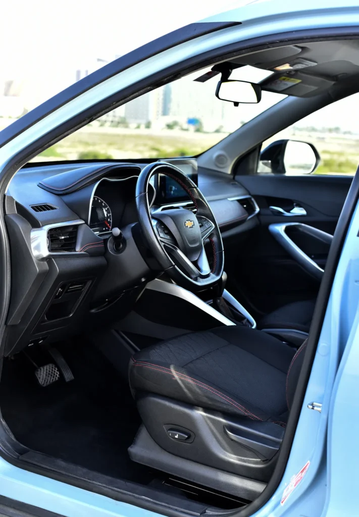 Chevrolet Groove car rental Dubai with advanced safety and sleek design