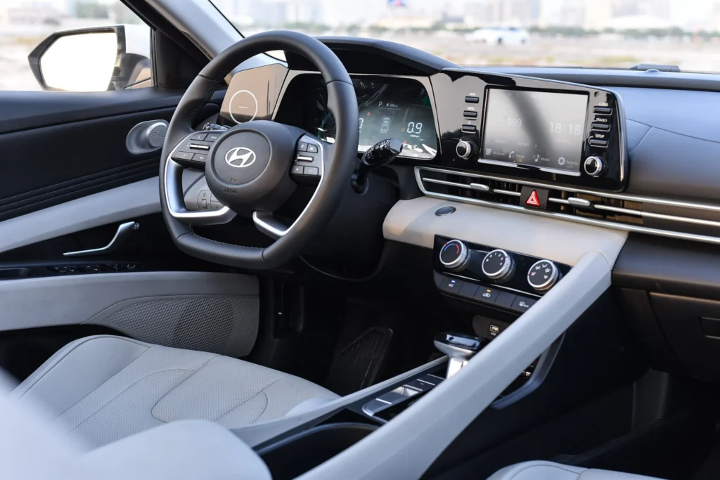Rent Hyundai Elantra 2025 in Dubai with advanced safety features