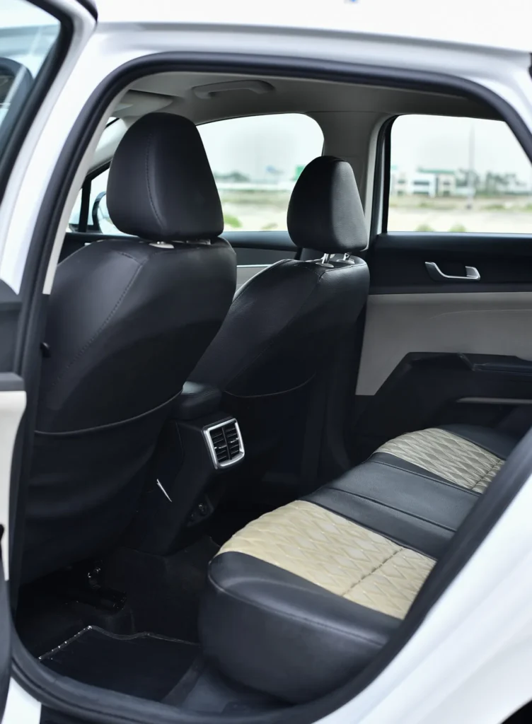 Rent Kia K5 in Dubai featuring spacious interior and advanced features