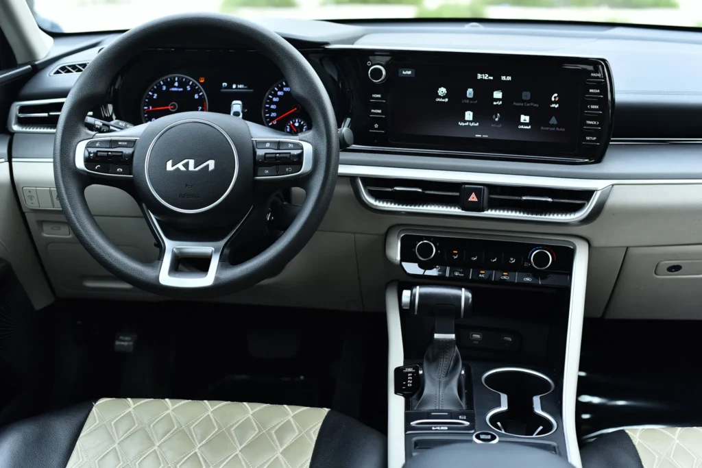Kia K5 rental Dubai with stylish look and budget-friendly price