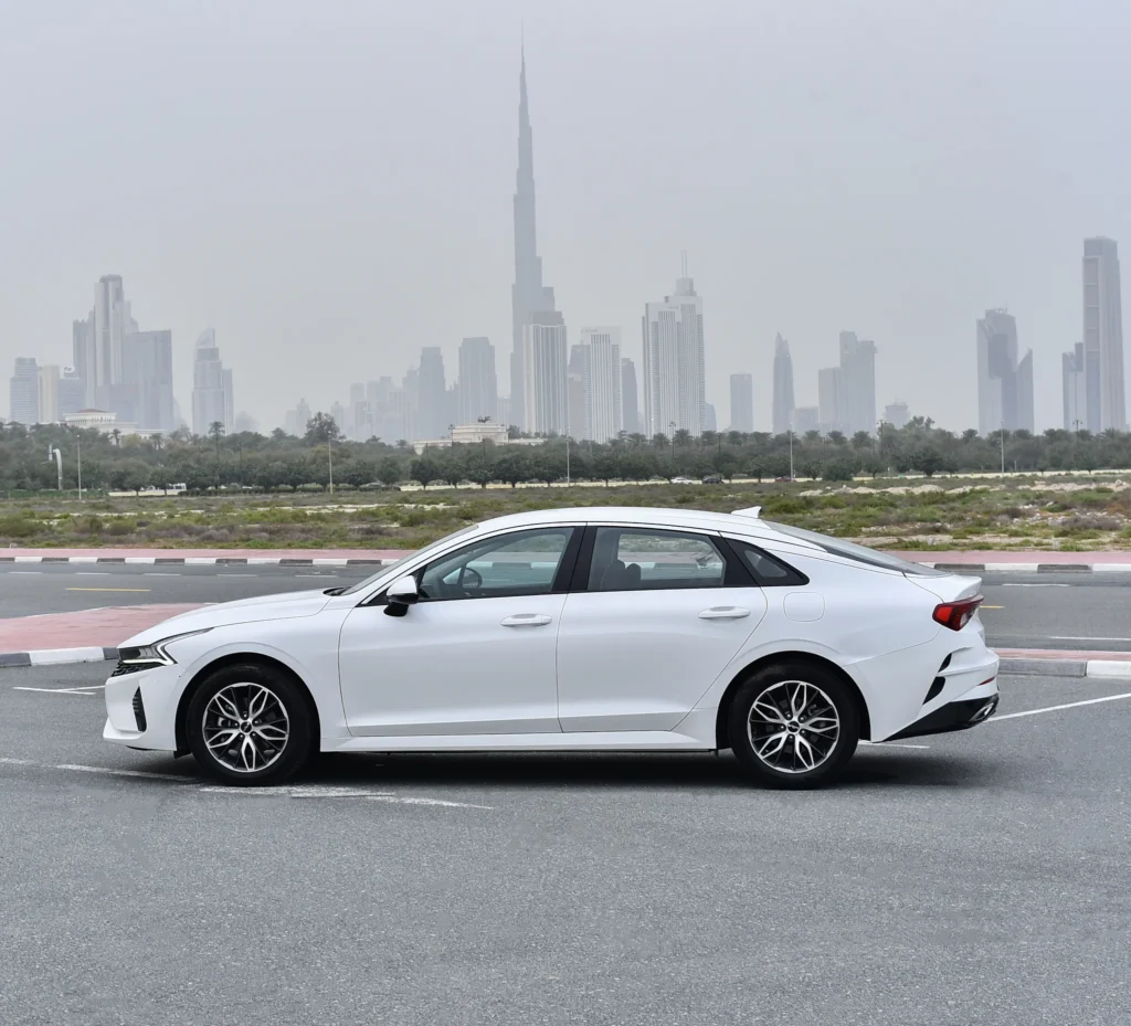 Rent Kia K5 in Dubai for city rides, business trips, and family use