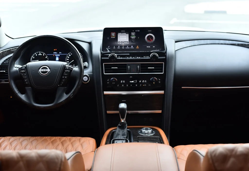 Rent Nissan Patrol Platinum 2024 in Dubai for family trips and group travel
